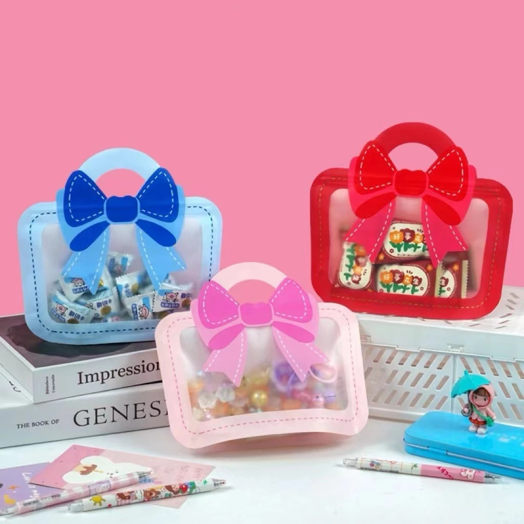 Kit 5/10 Sacos Ziplock Criativos Com Janela, Festa De Aniversário,Dia Das Crianças ,Pequeno Saco De Presente De Doces