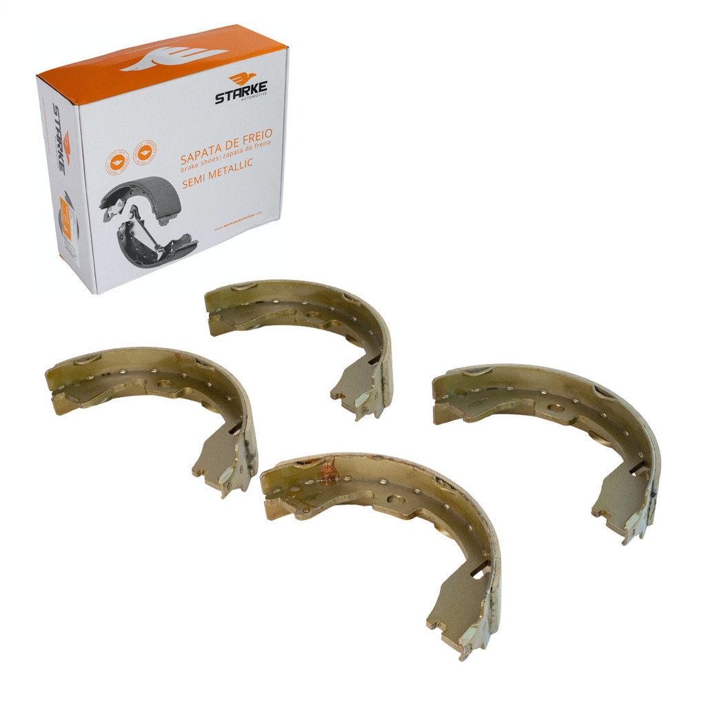 Sapata Freio Mão Ram 1500 2500 3500 205x44mm Semi Metálica 2001 Em Diante Alta Durabilidade Starke