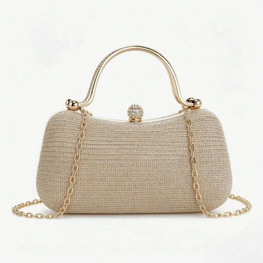 Bolsa feminina de festa e balada com lantejoulas, modelo mão/transversal