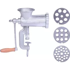 Moedor Carne Manual Boca 10 3 Chapas 8 12 15mm Kala