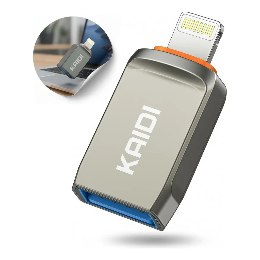 Adaptador Lightning Para Usb Conector OTG Kaidi Kd-2524a