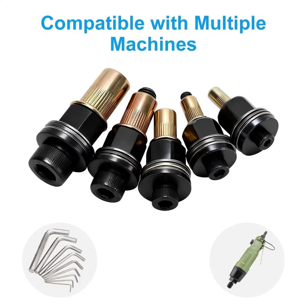 Para Casa Kit De Ferramentas De Porca De Rebite 7 Peças Adaptador De Broca De Aço Carbono Kits Oficinas Armazéns Trabalh