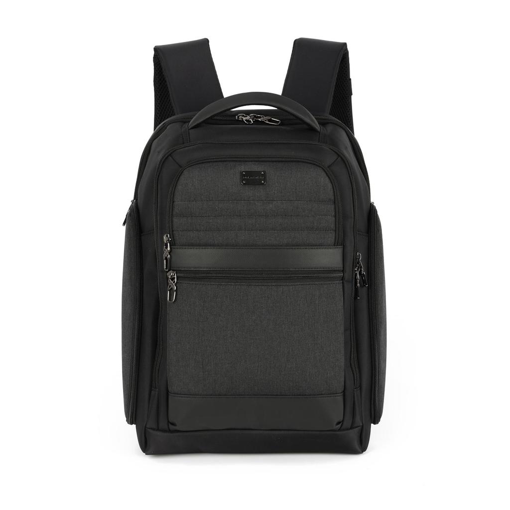 Mochila de Costas Grande Executiva Business Dois Compartimentos Notebook - Preto