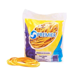 Elástico látex n18 amarelo pacote 100g Premier