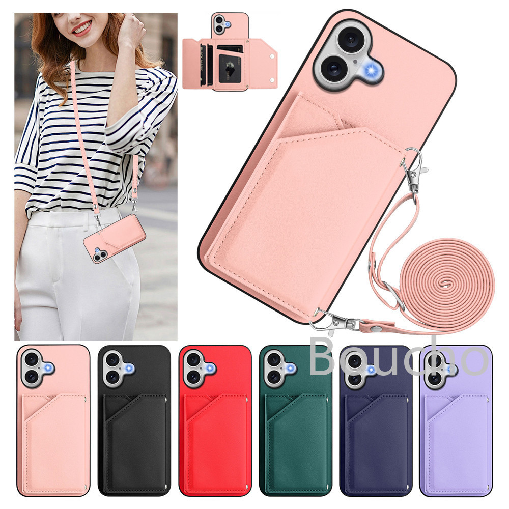Capa Com Alça Carteira Para Samsung Galaxy A07 A17 A37 A57 A06 A16 A26 A36 A56 M15 M35 M55 M06 M16 M56 Crossbody Cordão 
