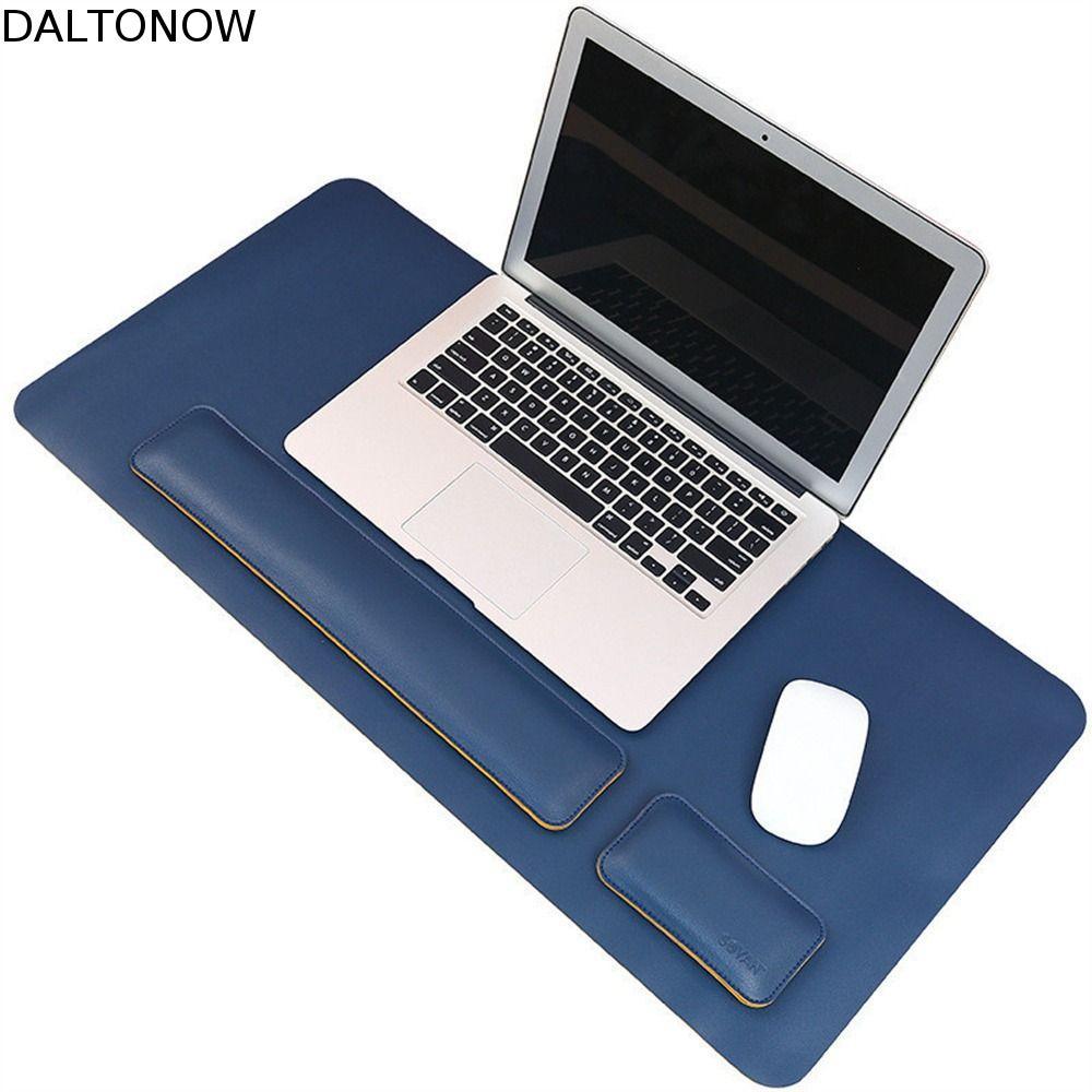 DALTONOW Mouse Pad Couro PU Acessórios Para Computador Teclado Escritório Almofada De Descanso De Pulso Dupla Face