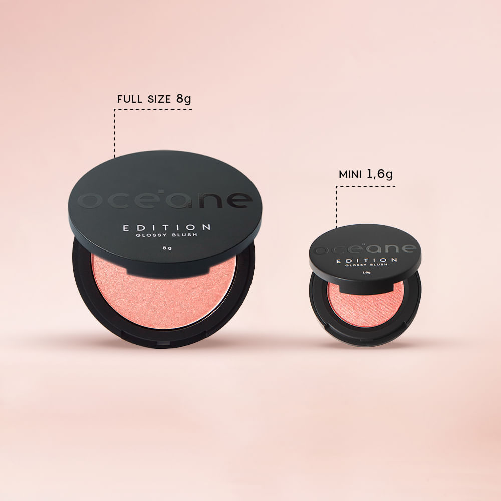 Mini Blush Cintilante - Glossy Blush Rose Pink Océane Edition 1,6g · foto 2