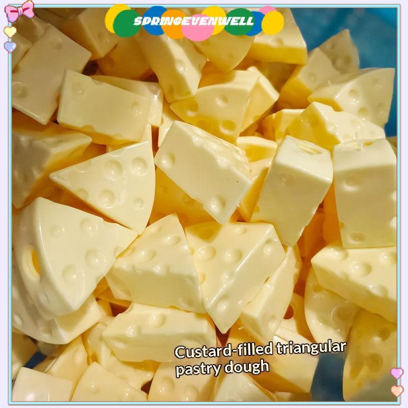 [springevenwell] Squishy Cheese Shape Fidget Toy Soft Squeeze Anti-Stress Brinquedo Sensorial Para Tdah Autismo Alívio D