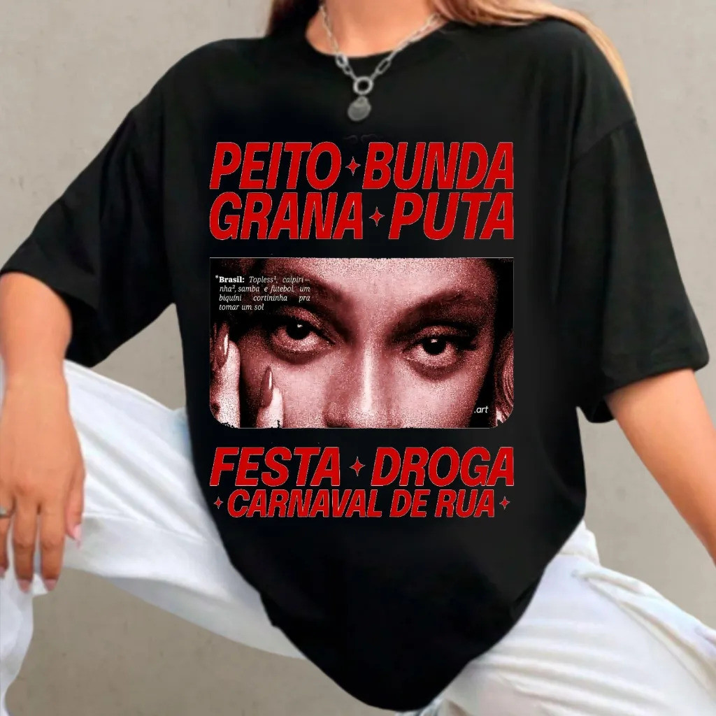 Camiseta Algodão Urias Carnaval De Rua Exclusiva Lançamento Tendência Carnaval Festival Viral Alta Qualidade Plus Size