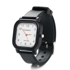 Relógio Analógico Masculino Casual Pulseira Silicone Preto