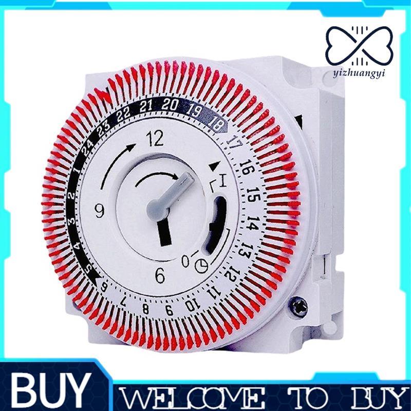 Interruptor Temporizador Mecânico 16A 230V , Controle De Tempo Analógico Rotativo , Diário Para Casa Eletrodomésticos In