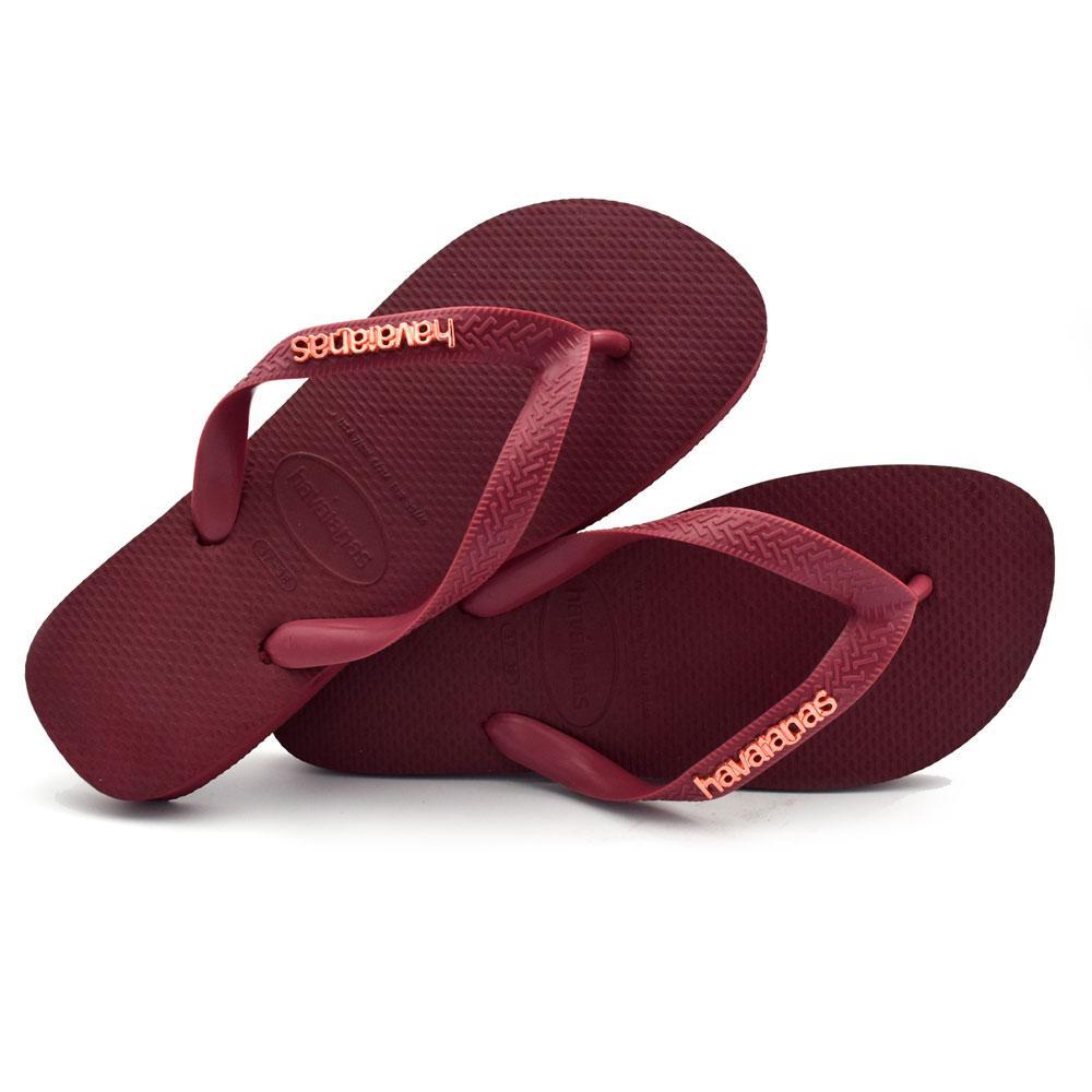 Chinelo Feminino Havaianas Top Logo Metalizado 4127244
