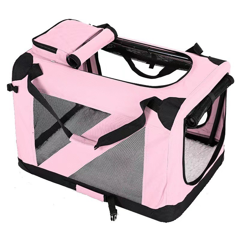 Novo estilo gaiola dobrável para animais de estimação portátil carro gaiola para cães saco para animais de estimação gai