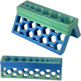 Conjunto de 2 Blocos Guia para Perfuração de Tubos - Gabarito de Perfuração Manual Impresso em 3D para Furos Retos de Pr