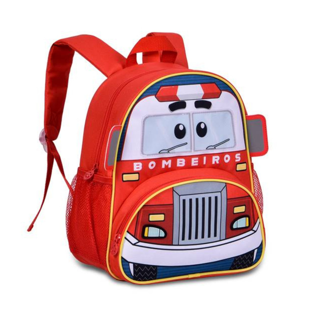 Mochila de Costas Infantil Clio Pets - Clio Style Modelo:Bombeiro