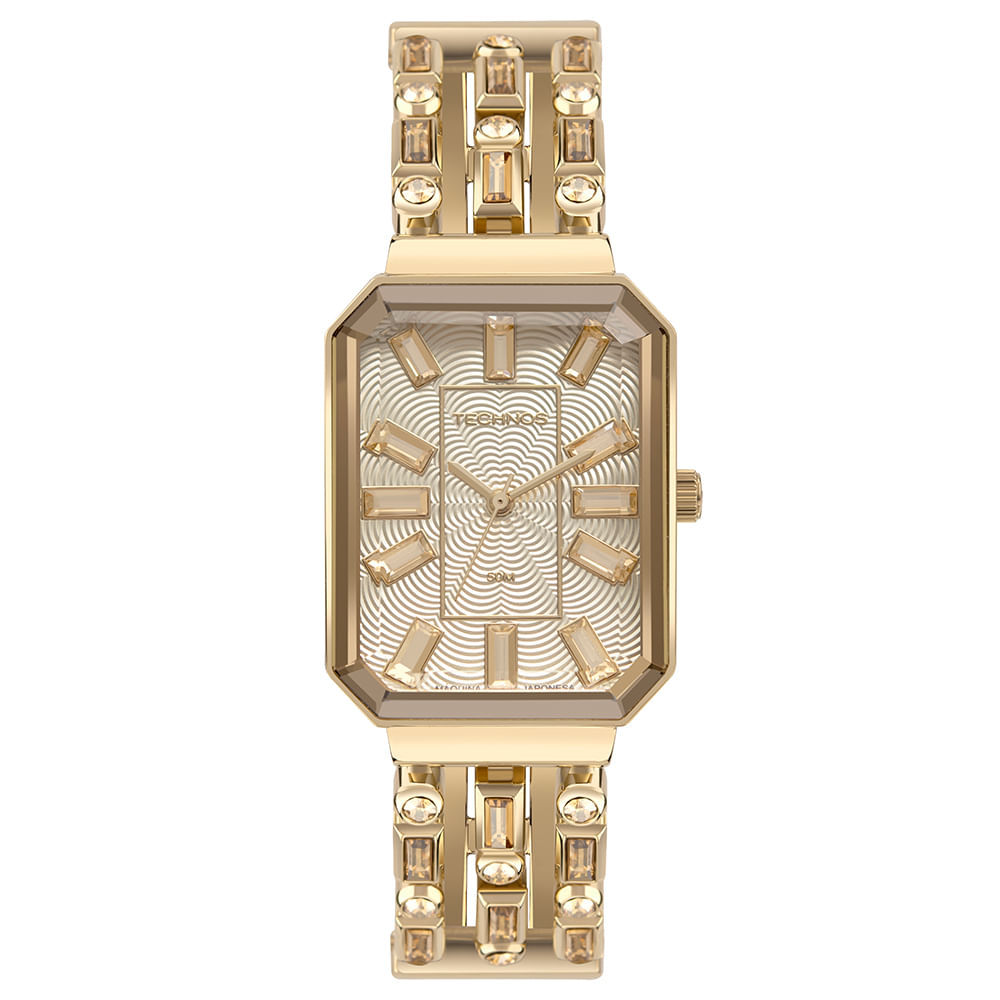 Relógio Technos Feminino Crystal Dourado - 2033DA/1X
