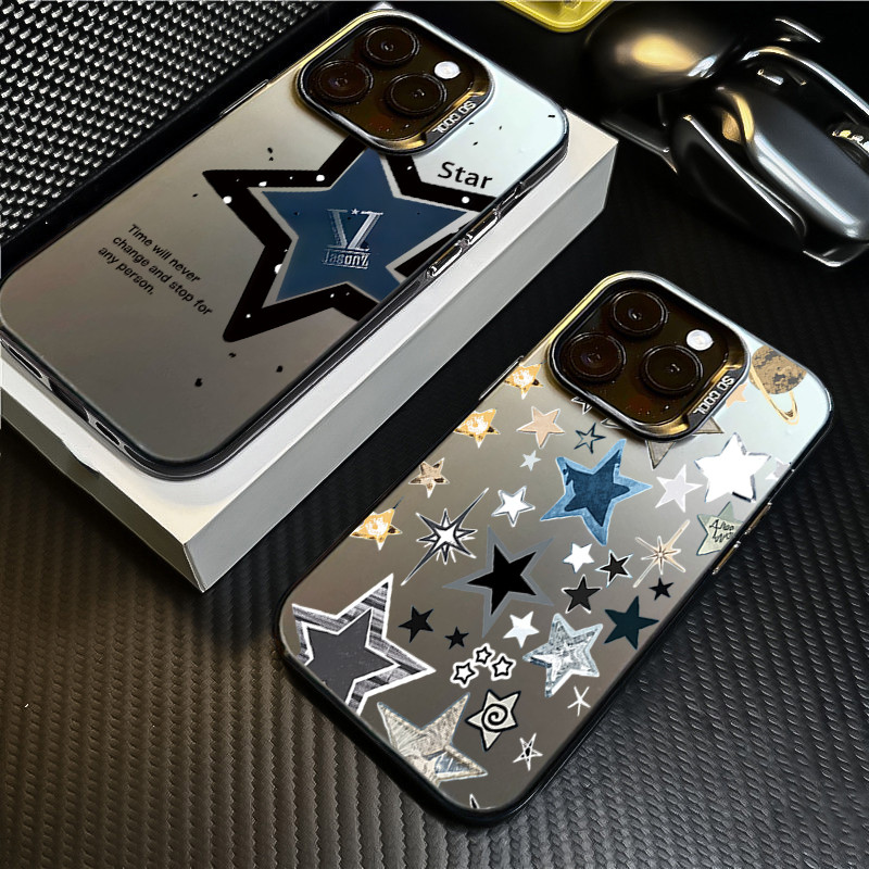 Capa De Telefone Para Samsung A36 A26 A56 A16 A06 4G A55 A54 A53 A52 5G A12 A32 Estrela Carta Citação Impressão Dura