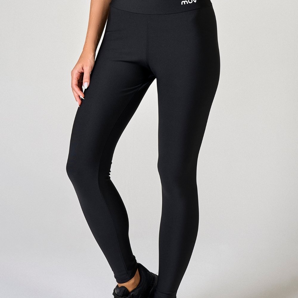 Calça Legging Fitness Feminina Classic Básica Minimalista Lisa Cintura Alta Zero Transparência Academia Treino Corrida