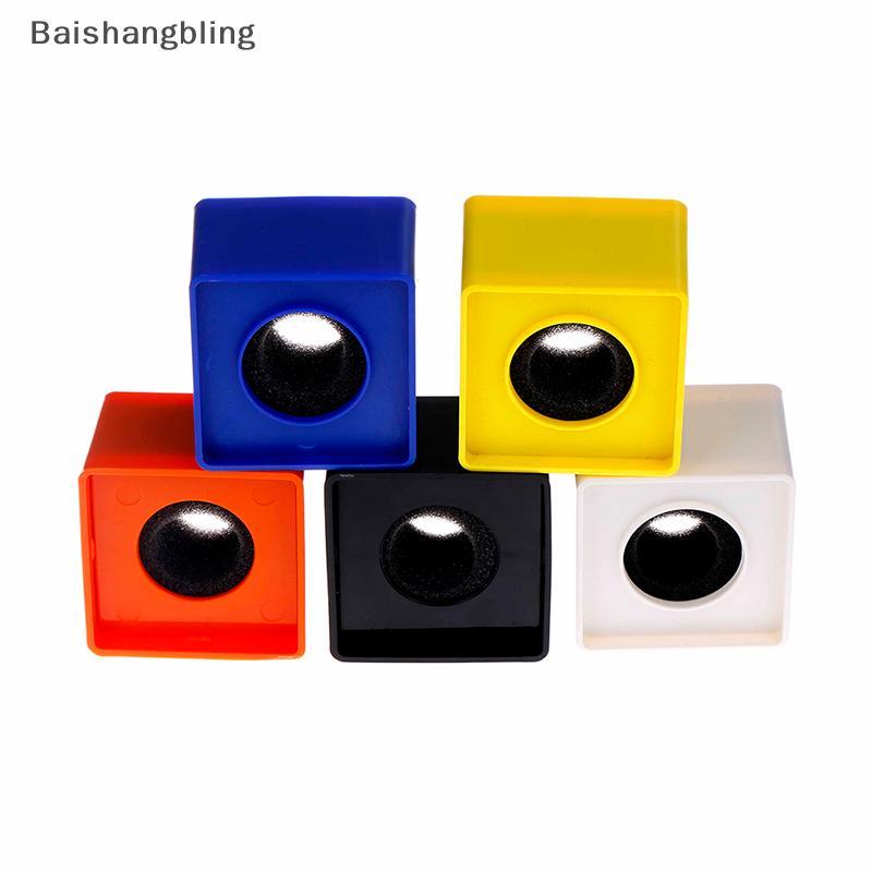 Bsbl ABS Quadrado Cubo Em Forma De Entrevista KTV Microfone Logotipo Bandeira Estação Quente 1pc BL