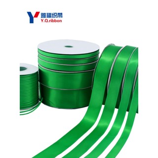 0.3-5cm verde criptografada fita fosca fita dupla face fita de seda teste livre tira de pano verde 91m de comp