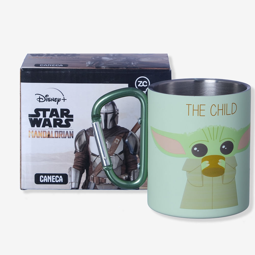 Caneca Mosquetão Grogu Baby Yoda - The Mandalorian