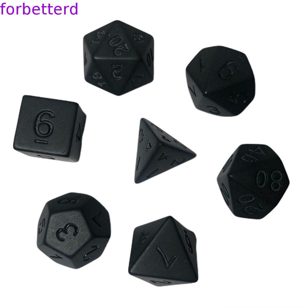 Preto RPG Dados Conjunto Jogo Acrílico Brinquedos Jogos De Tabuleiro Personalidade Festa Familiar Brinquedo Educativo