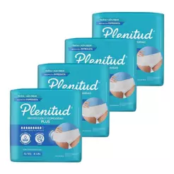 Roupa Íntima Plenitud Protect Plus Tamanho G/XG - 4 Pacotes com 8 Fraldas - Total 32 Tiras
