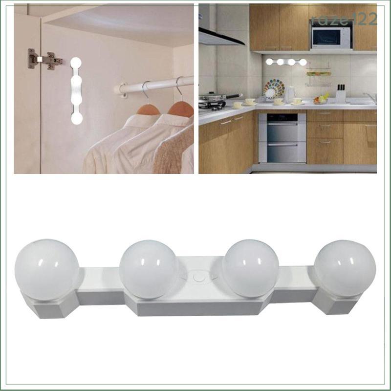 [Raze122] Luzes De Maquiagem LED Portáteis , Luz De Espelho De Vaidade Recarregável Sem Fio Com 4