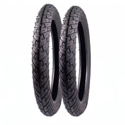 PAR DE PNEU NOVO TITAN 150 CG 125 FAN 160 YBR MOTO AGGRESSIVE