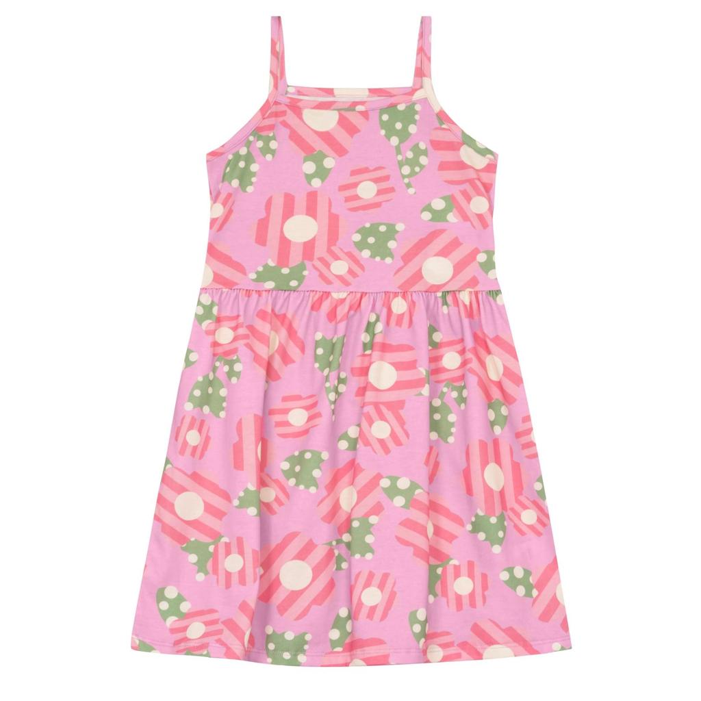 Vestido infantil menina em malha Brandili