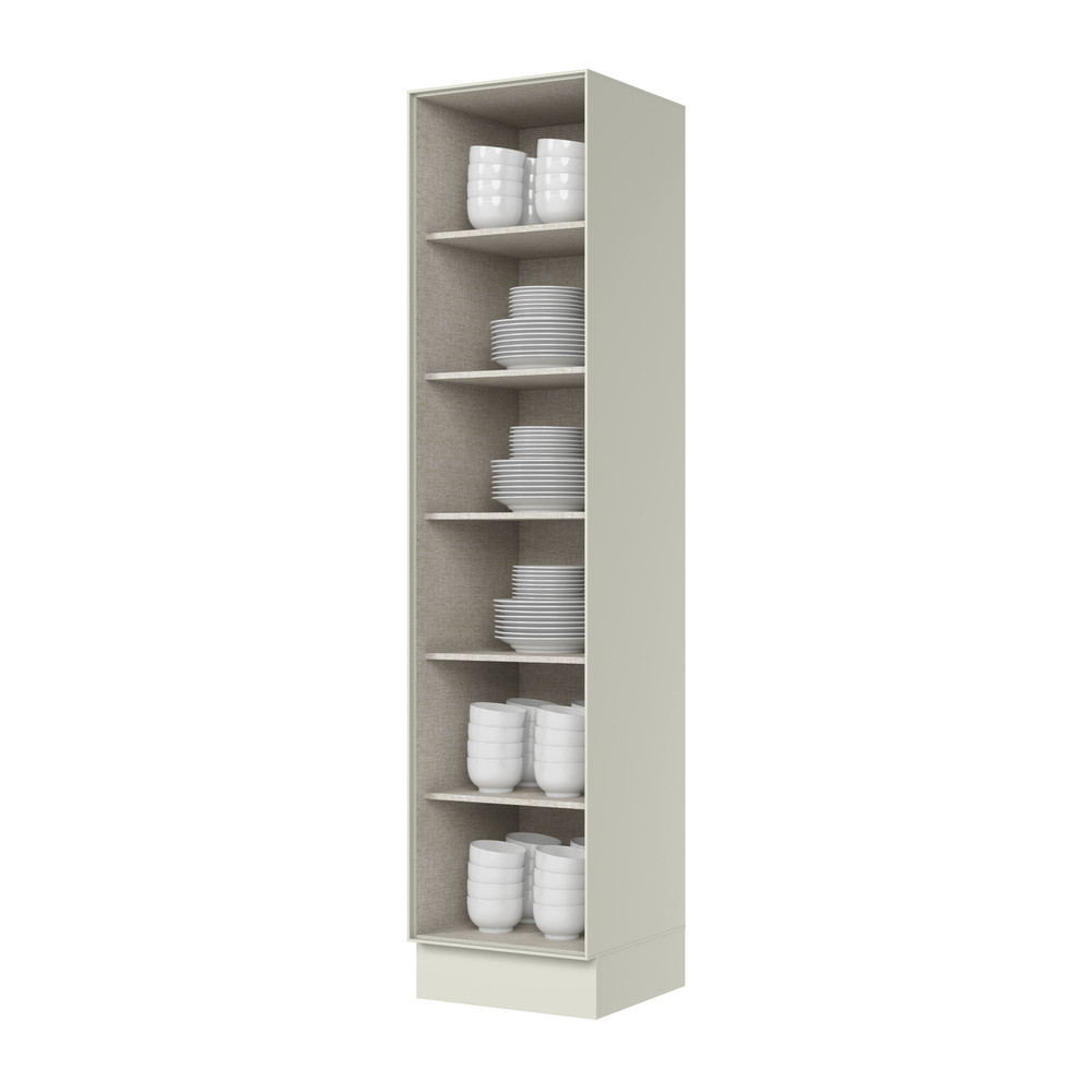 Cristaleira 1 Porta Com Vidro Rreflecta 50Cm 100% Mdf Fineze Henn — imagem 2 de 2