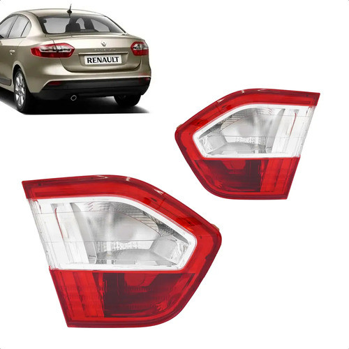 Lanterna Traseira Fluence 2010 2011 2012 2013 2014 2015 2016 2017 2018 Mala Sem Led - Lado Direito