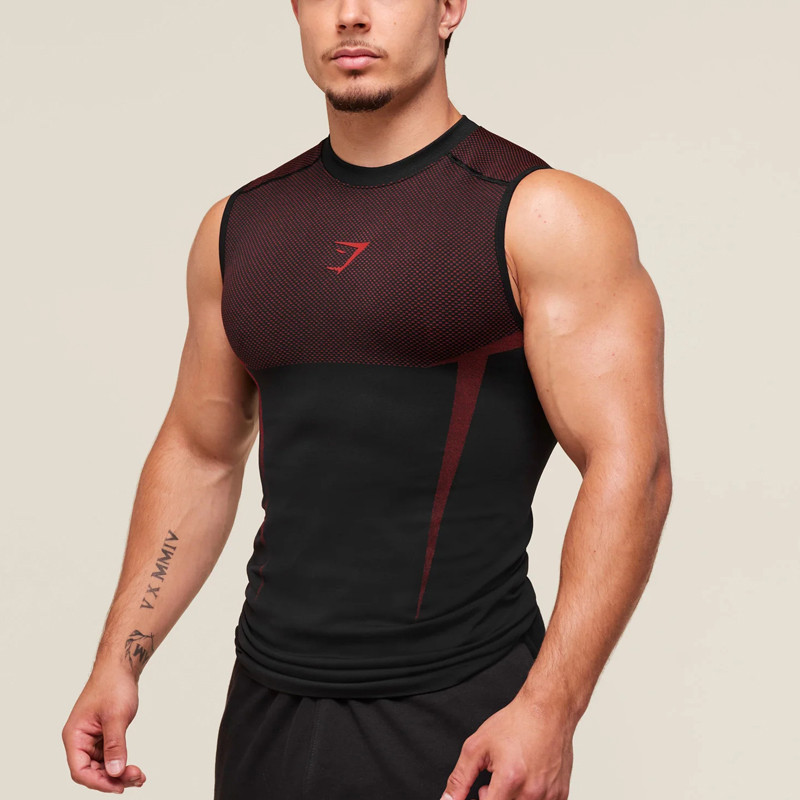 Regata Masculina Casual Fitness Elástica De Secagem Rápida Respirável Confortável Esportes Ao Ar Livre E Academias