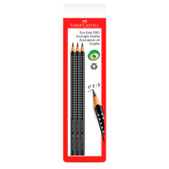Lápis preto nr 2B SM/2001WAP\617099 com 3 unidades Faber-Castell