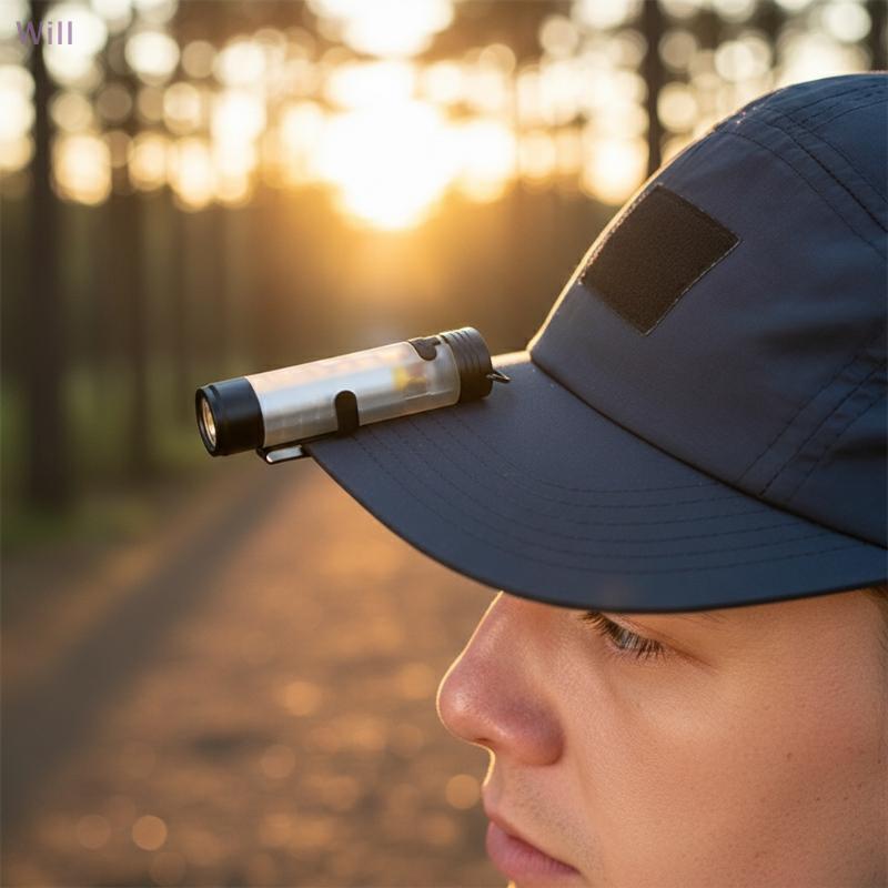 Mini Lanterna 1 Peça De Luz Poeta LED Com Clipe De Chave Para Aventuras Ao Ar Livre E Uso De Rotina Design Leve