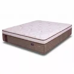 Colchão Casal Queen Molas Ensacadas Guarda Costas Alameda 158x198x30cm Marrom/Branco Euro In Probel