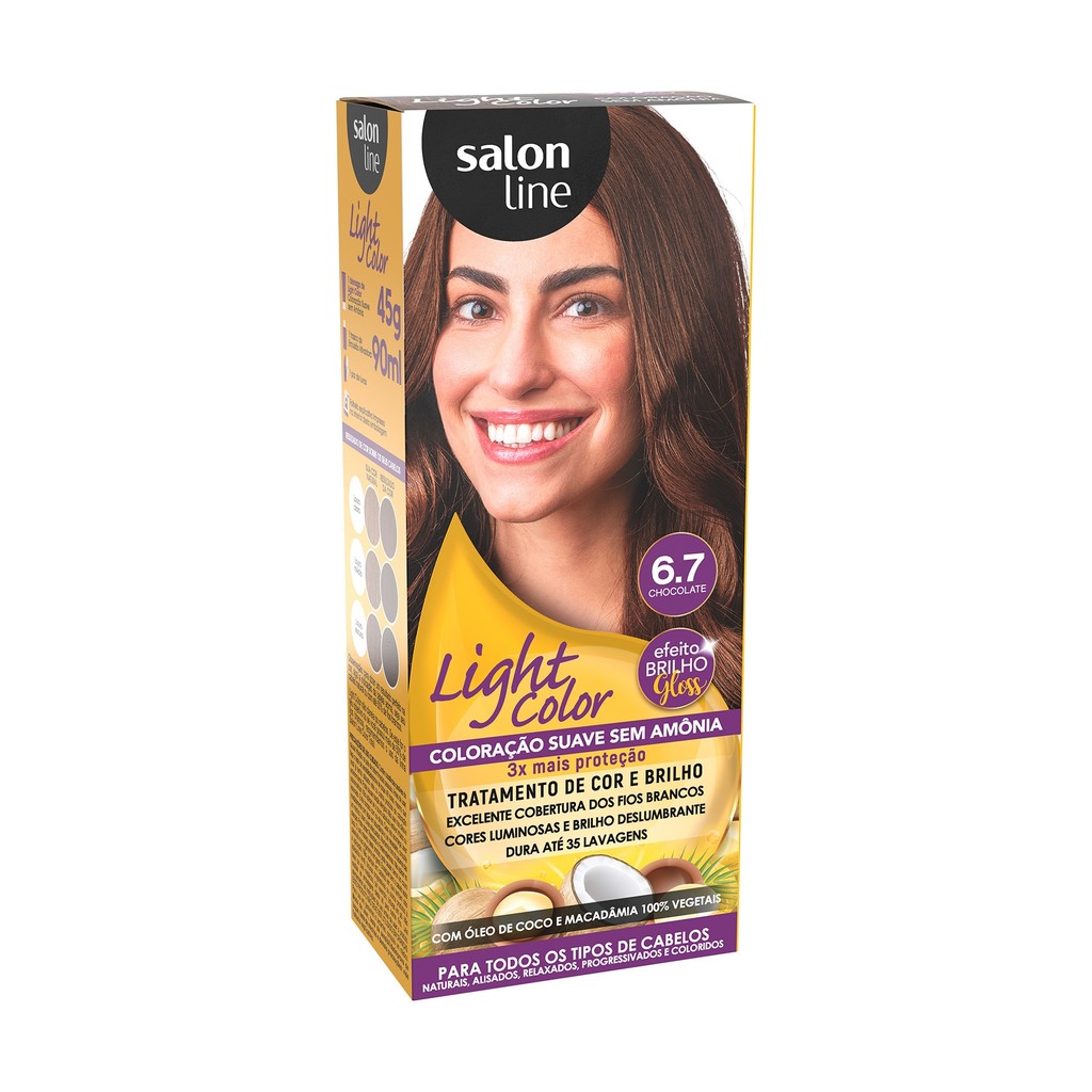 Coloração Light Color 6.7 Chocolate Salon Line · foto 2