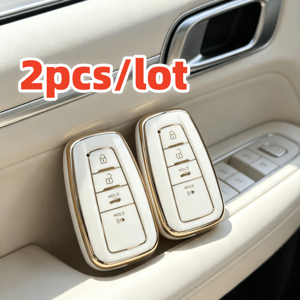 Conjunto De 2 , Capa TPU Para Chave Remota De Carro , Toyota Camry RAV4 Prius CHR C-HR Avalon Corolla Land Cruiser Prado
