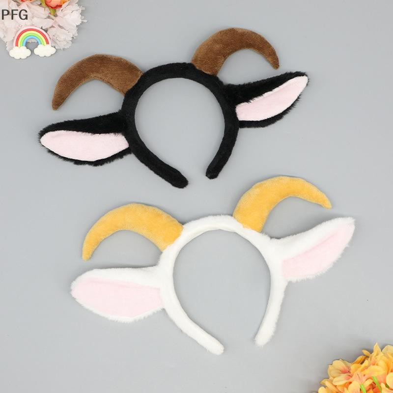 PFG 1 Peça Cosplay Kawaii Trajes De Animais Adereços Bonito Lolita Pelúcia Chifre Longo Cordeiro ck Orelhas De Cabra Ace