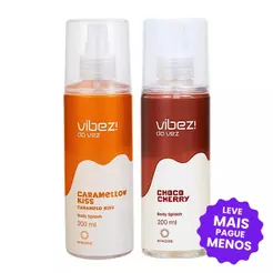 Kit 2 Body Splashes Vibez da Vez! Choco Cherry + Caramellow Kiss