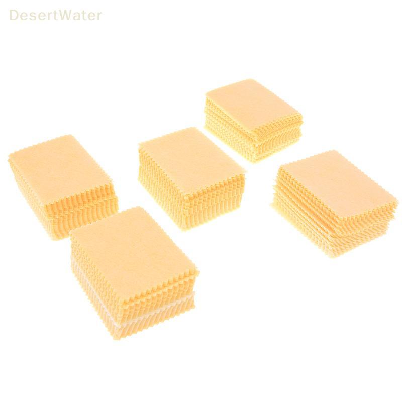 < DesertW > 100pcs Panos De Limpeza De Microfibra Amarelos Para Tablet Celular Laptop Tela LCD Novo