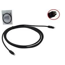 Cabo De Audio Optico Toslink 1,8m Macho X Macho Preto
