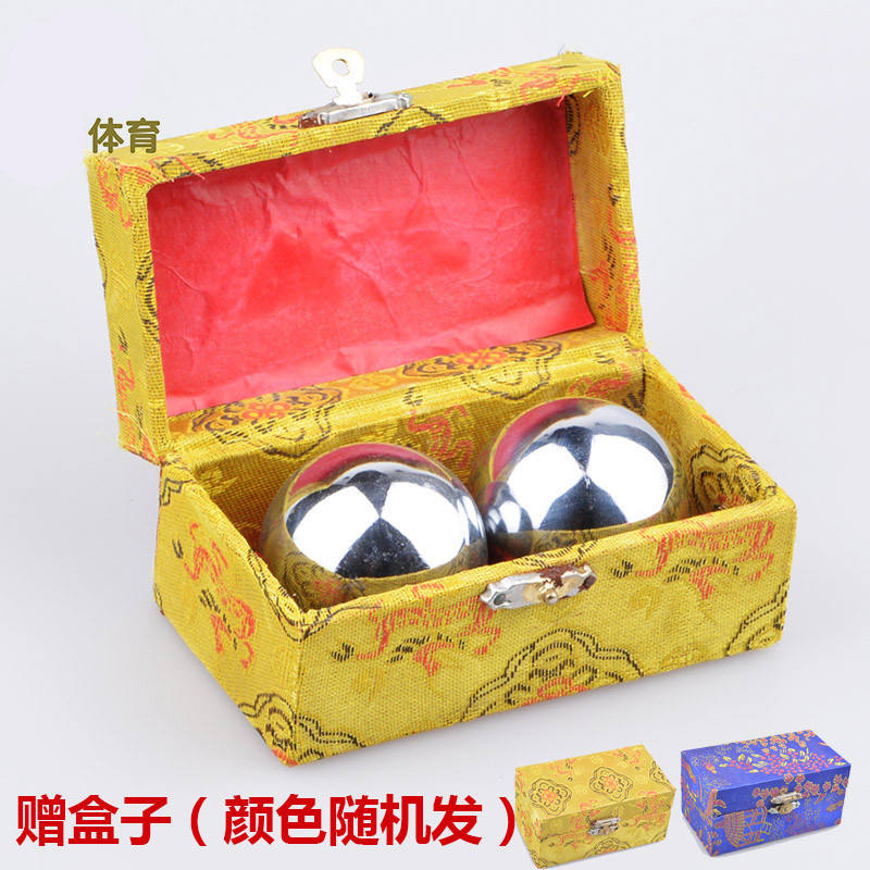 Baoding Bola de Ferro Segurando Saúde Oca Fitness Ball Player Jogando Bola de Aço Sólido Handebol Girando Bola Idosos de