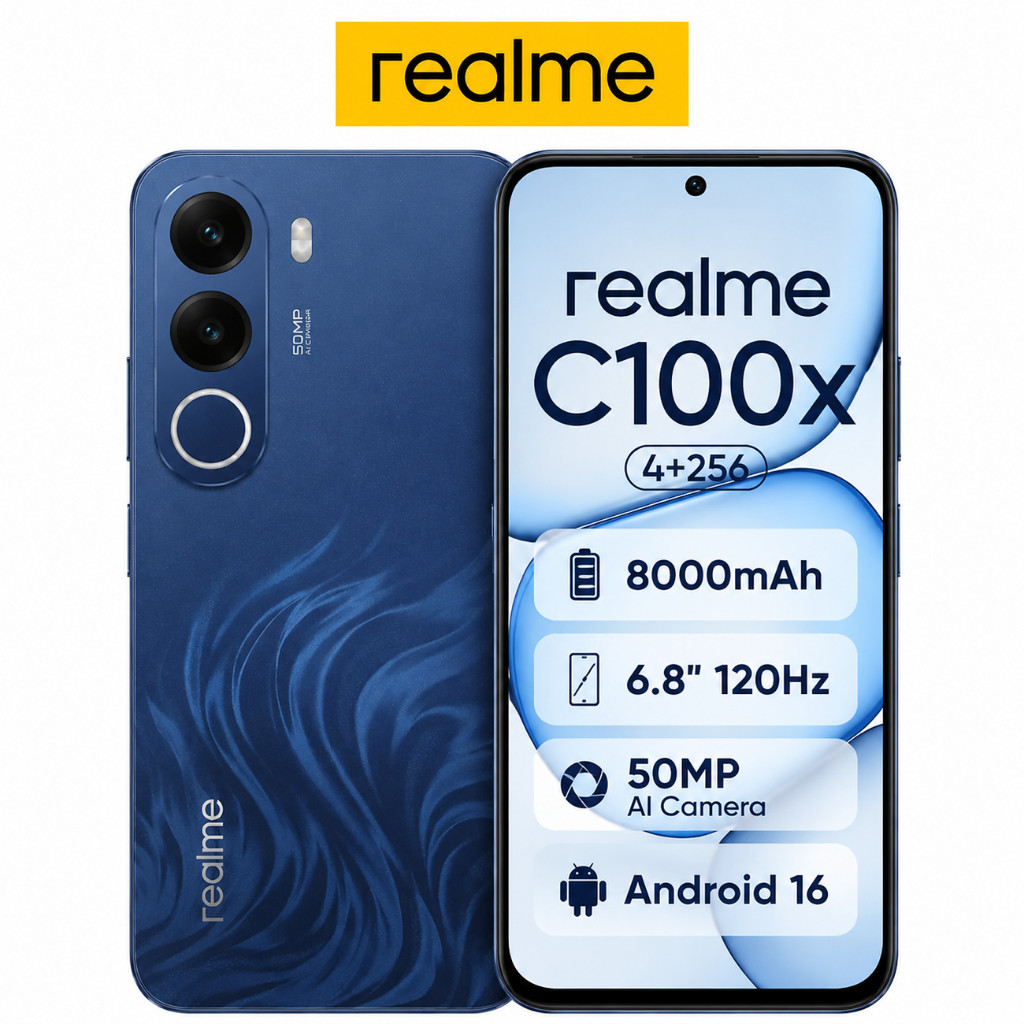 Celular Smartphone Realme C100x NFC Versão Global Envio Imediato (COM CAPINHA DE CORTESIA)