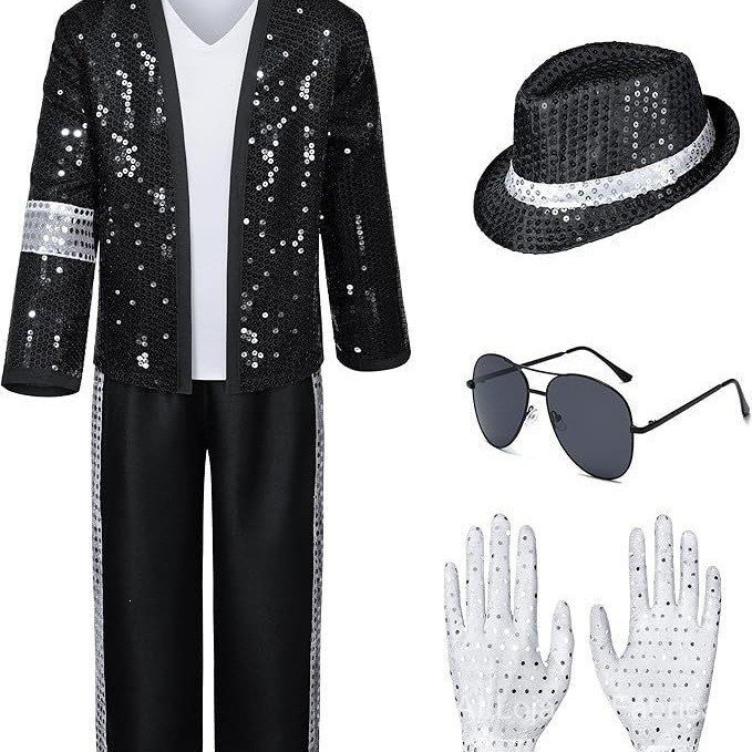 Fantasia de Halloween de imitação do Jackson Mike para cosplay