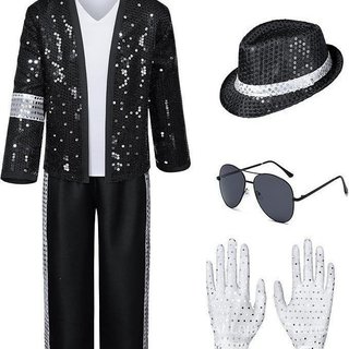 Fantasia de Halloween de imitação do Jackson Mike para cosplay