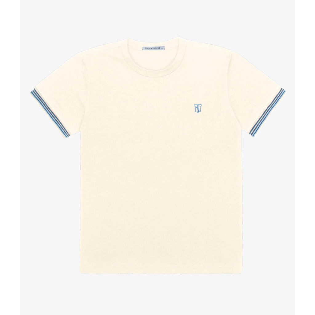 Camiseta Masculina em Cotton Leve Trick Nick Bege