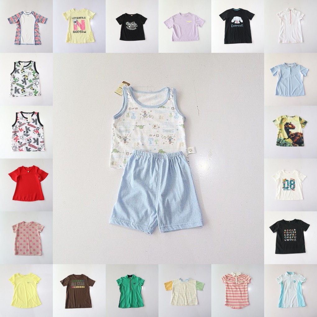 Verão meninos meninas camiseta de manga curta algodão em torno do pescoço pulôver solto impresso pequeno médio crianças 