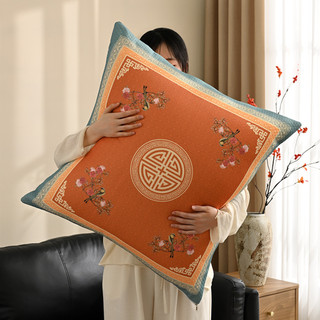 Novo estilo chinês grande travesseiro estilo chinês seda gelo verão sofá travesseiro luz luxo High-End legal respirável 