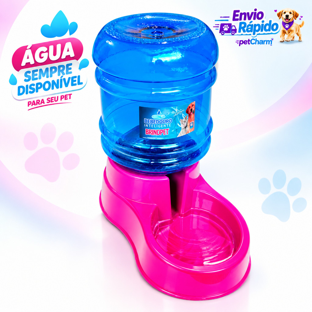Bebedouro Automático Grande Cachorro Gato Galão de 10 Litros